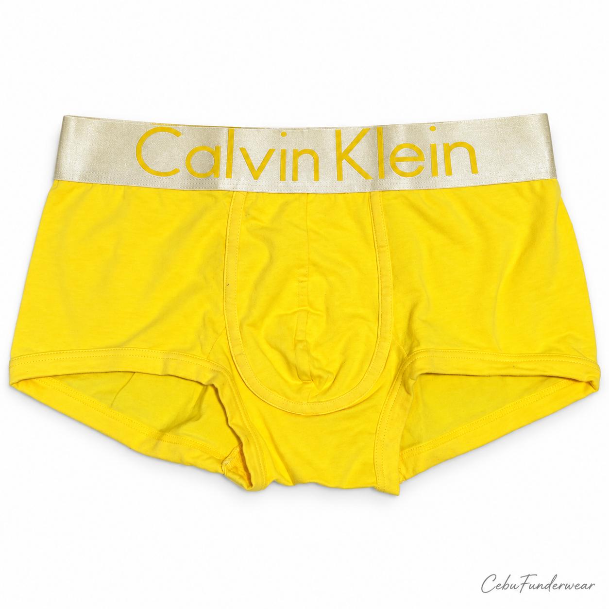 Plain boxer briefs in Yellow